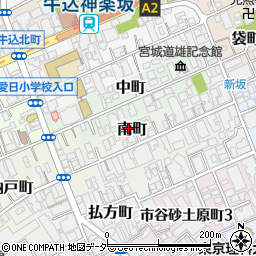 東京都新宿区南町23周辺の地図