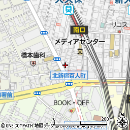 東京都新宿区百人町1丁目23-2周辺の地図