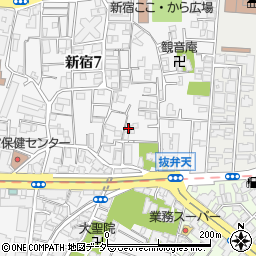 ＣａｓａＣａｌｍａ東新宿周辺の地図