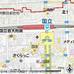 三井住友銀行国立支店周辺の地図