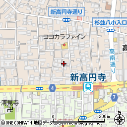 シャトレーヌ高円寺周辺の地図