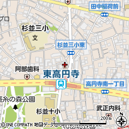 杉並区立　ゆうゆう高円寺東館周辺の地図