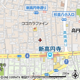 キアーロ新高円寺周辺の地図