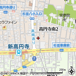 サットンプレイス高円寺周辺の地図