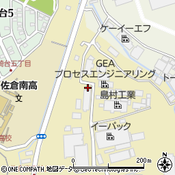ミクニ化学工業佐倉工場周辺の地図