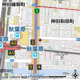 麺屋武蔵武仁周辺の地図