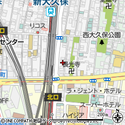 東京都新宿区百人町1丁目8-23周辺の地図