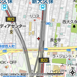 セゾン百人町周辺の地図