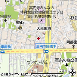 リラ増井周辺の地図