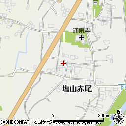 山梨県甲州市塩山赤尾758周辺の地図