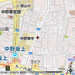 アクセス中野坂上周辺の地図