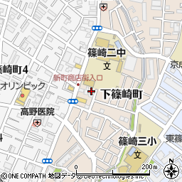 パークジャパン下篠崎町第１駐車場周辺の地図