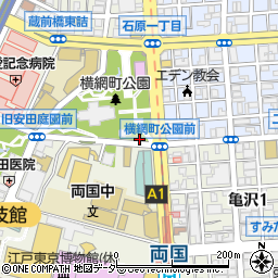 東京都慰霊堂南側公衆トイレ周辺の地図