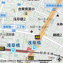興産信用金庫浅草橋支店周辺の地図