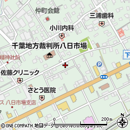 千葉県匝瑳市八日市場イ489周辺の地図
