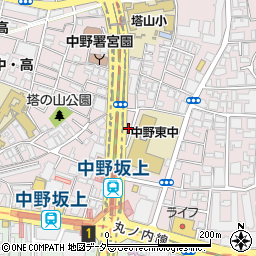 スクールＩＥ　中野坂上校周辺の地図