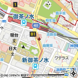 東京都千代田区神田駿河台4丁目周辺の地図