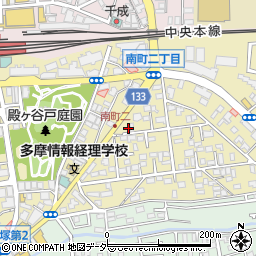 東京都国分寺市南町周辺の地図