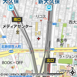 東京都新宿区百人町1丁目12-6周辺の地図