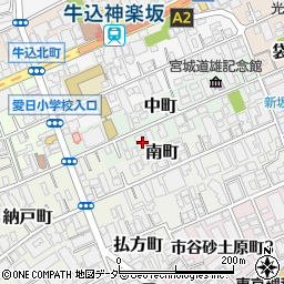 東京都新宿区中町17周辺の地図