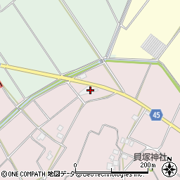 千葉県匝瑳市貝塚117周辺の地図