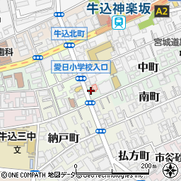 東京都新宿区中町22周辺の地図