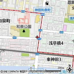 東京都千代田区神田和泉町2-8周辺の地図