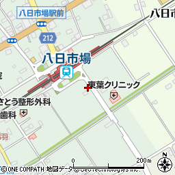 千葉県匝瑳市八日市場イ38周辺の地図