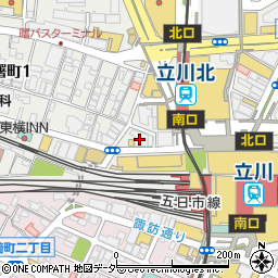 カラオケＢａｎＢａｎ　立川駅北口店周辺の地図