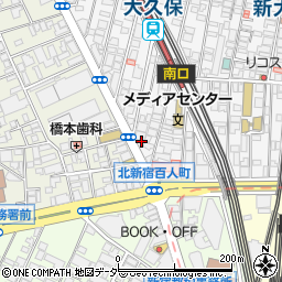 東京都新宿区百人町1丁目23-3周辺の地図