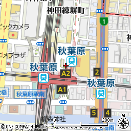 東京都千代田区神田花岡町周辺の地図