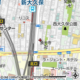 東京都新宿区百人町1丁目8-22周辺の地図
