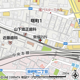 東横ＩＮＮ立川駅北口周辺の地図
