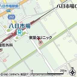 千葉県匝瑳市八日市場イ17周辺の地図