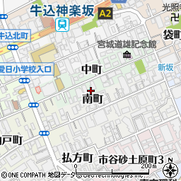 東京都新宿区中町14周辺の地図