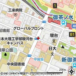 東京都千代田区神田駿河台周辺の地図