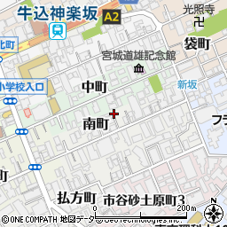 東京都新宿区南町27周辺の地図