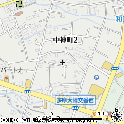 東京都昭島市中神町2丁目18周辺の地図