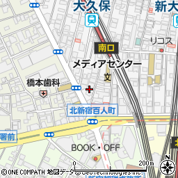 東京都新宿区百人町1丁目23-28周辺の地図