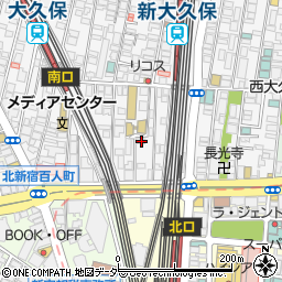 東京都新宿区百人町1丁目12-11周辺の地図