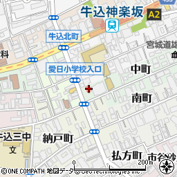 東京都新宿区中町23周辺の地図