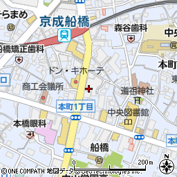 千葉県船橋市本町4丁目41-26周辺の地図