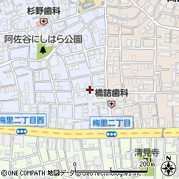 東京都杉並区阿佐谷南1丁目1周辺の地図