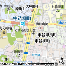 東京都新宿区市谷柳町周辺の地図