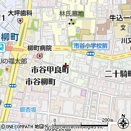 東京都新宿区市谷甲良町周辺の地図