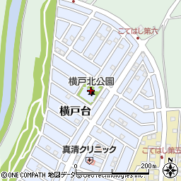 横戸北公園周辺の地図