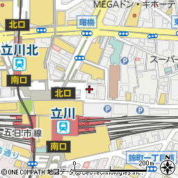 三菱ＵＦＪ銀行立川支店周辺の地図