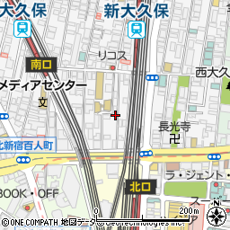 東京都新宿区百人町1丁目12-24周辺の地図