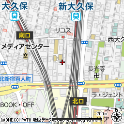 東京都新宿区百人町1丁目12周辺の地図