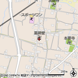 山梨県甲州市塩山下塩後586周辺の地図